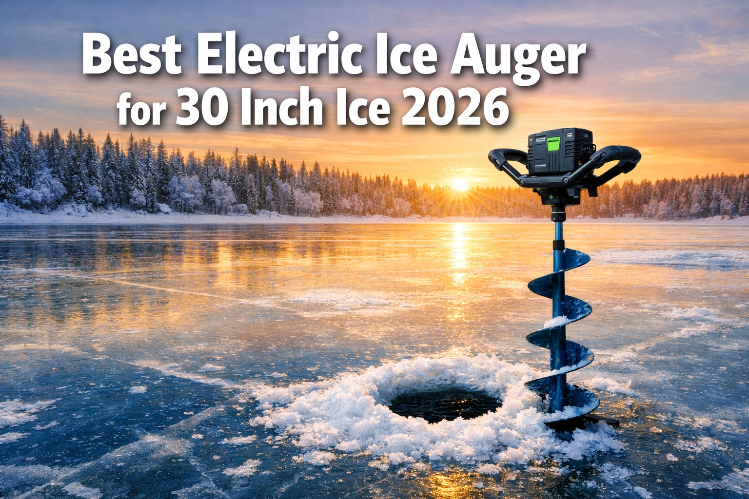 Best electric ice auger for 30 inch ice 2026