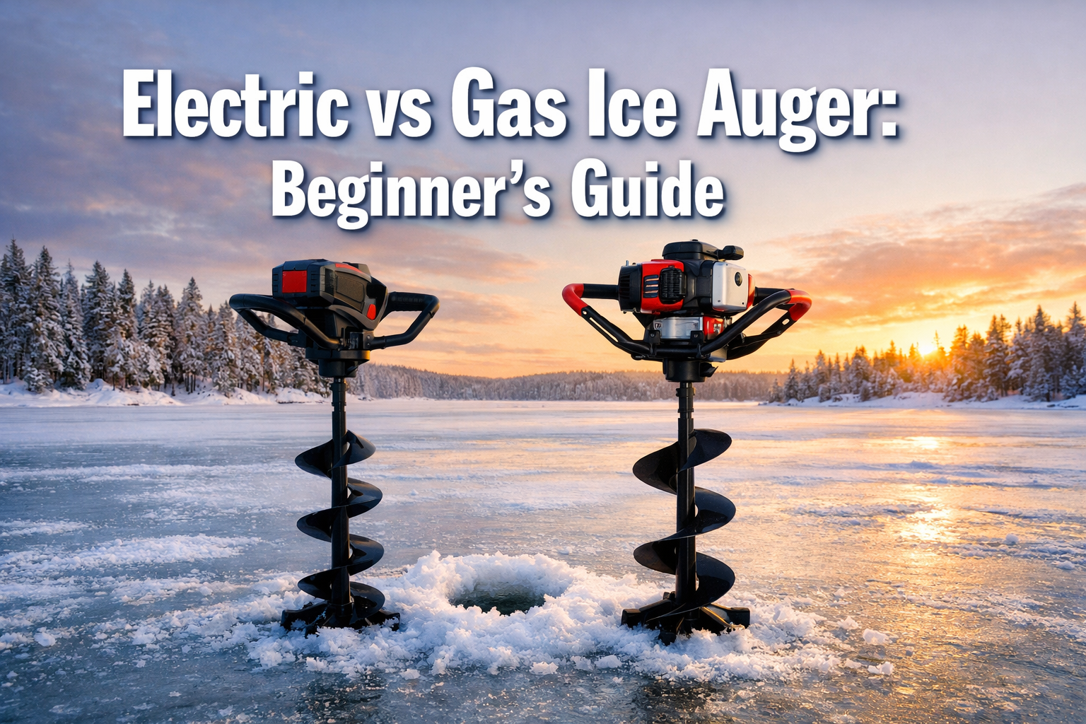Electric vs gas ice auger pros and cons for beginners
