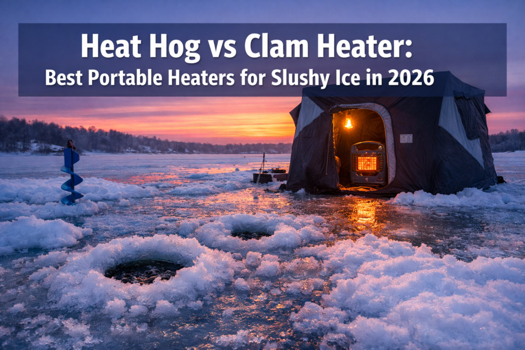 Heat Hog and Clam Heater Showdown: Best Portable Heaters for Slushy 8-12 Inch Ice in 2026