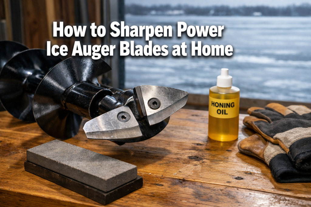 How to sharpen power ice auger blades at home