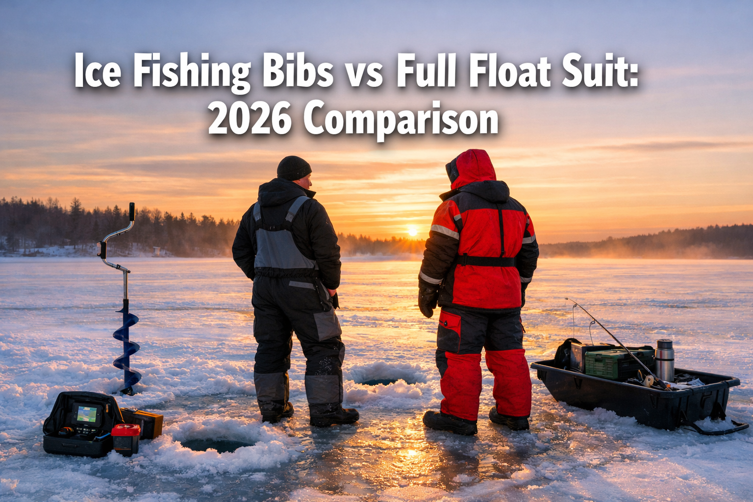 Ice fishing bibs vs full float suit comparison 2026