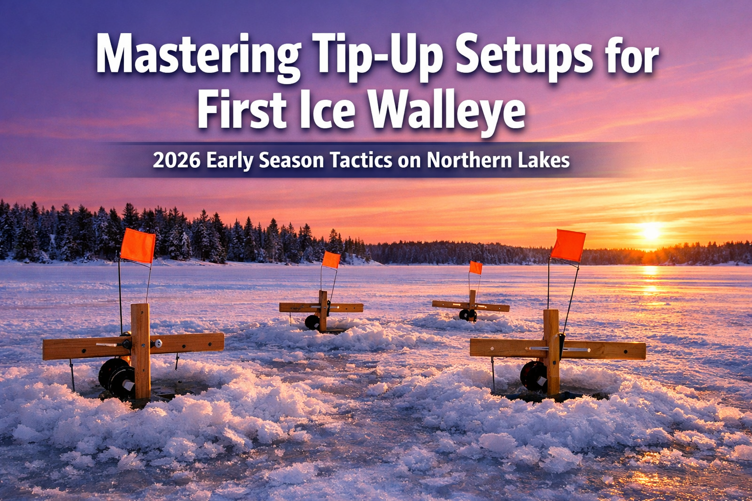 Mastering Tip-Up Setups for First Ice Walleye: 2026 Early Season Tactics on Northern Lakes