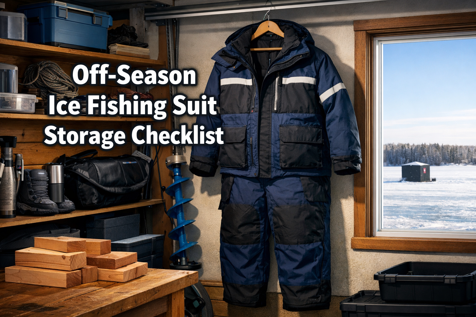 Off-season ice fishing suit storage checklist