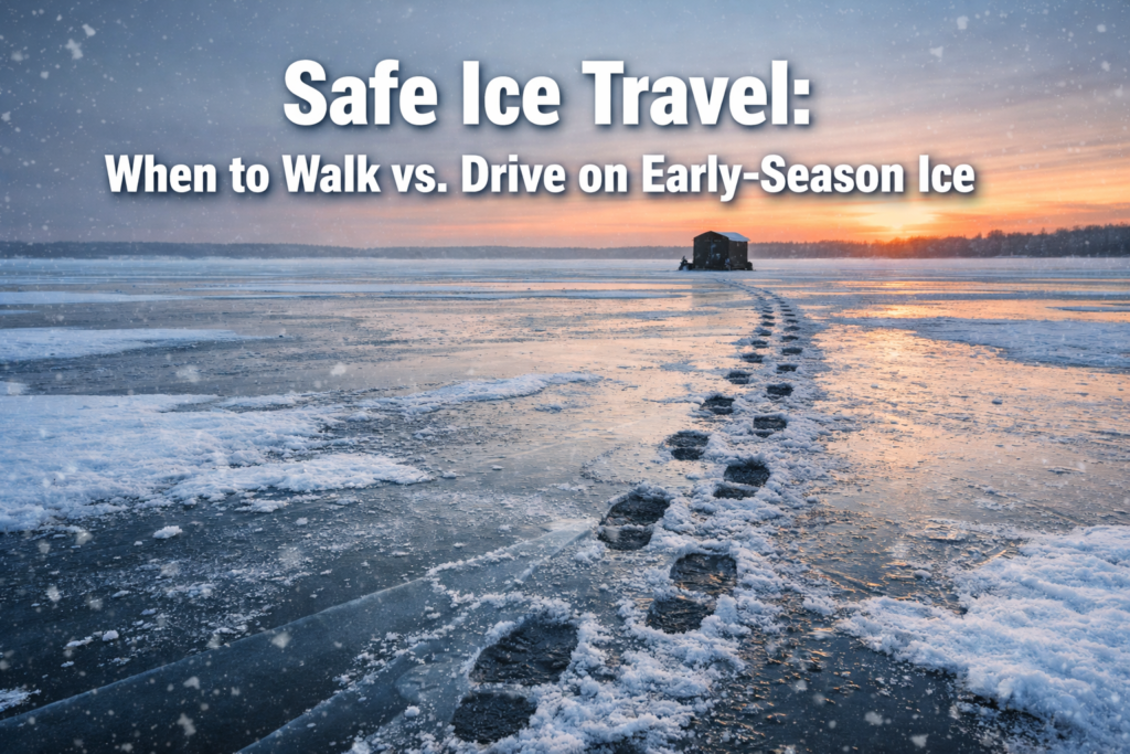 Safe Ice Travel in Variable Conditions: When to Walk vs. Drive on Early-Season Ice