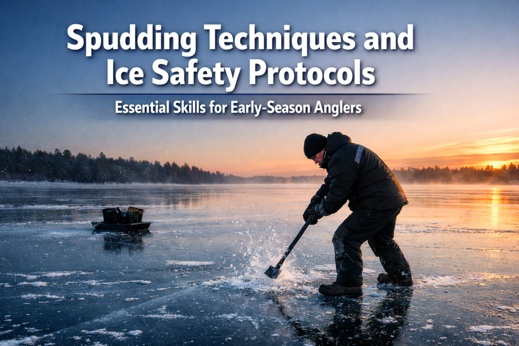 Spudding Techniques and Ice Safety Protocols: Essential Skills for Early-Season Anglers
