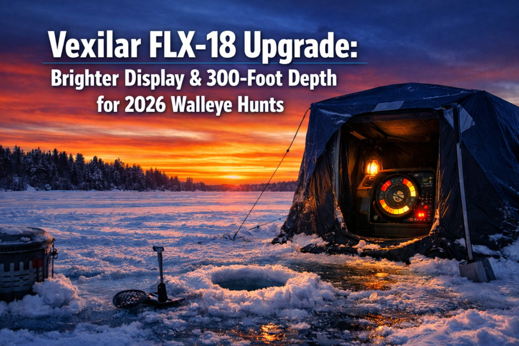 Vexilar FLX-18 Upgrade: Brighter Display and 300-Foot Depth for 2026 Mid-Winter Walleye Hunts