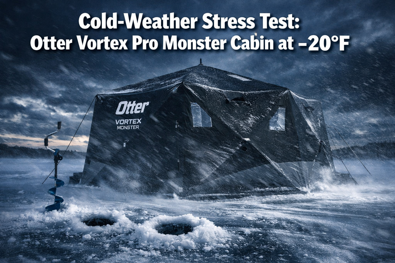 Cold-Weather Stress Test: How the Otter Vortex Pro Monster Cabin Handles -20°F, 30 mph Gusts, and Wet Snow Loads
