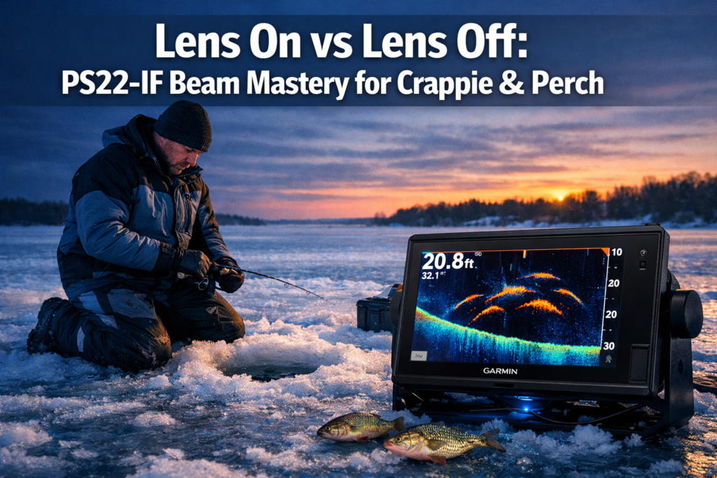 Lens On vs Lens Off: Optimizing Garmin Panoptix PS22-IF Beam for Crappie and Perch in 15-24 Foot Depths