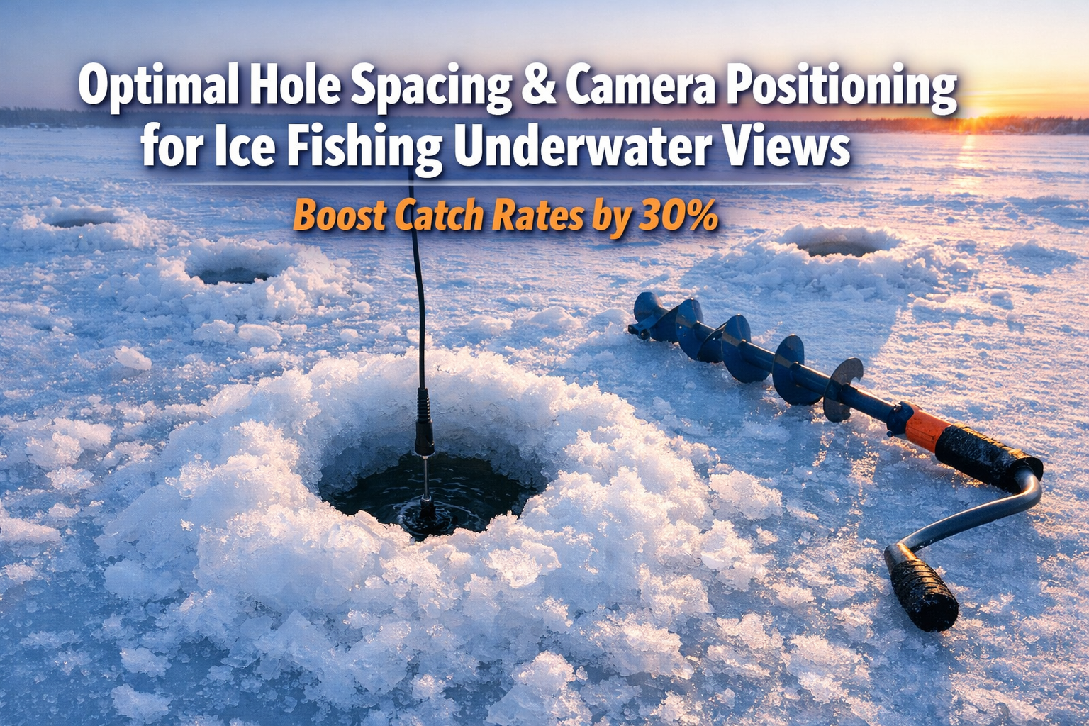 Optimal Hole Spacing and Camera Positioning for Ice Fishing Underwater Views: Boost Catch Rates by 30%