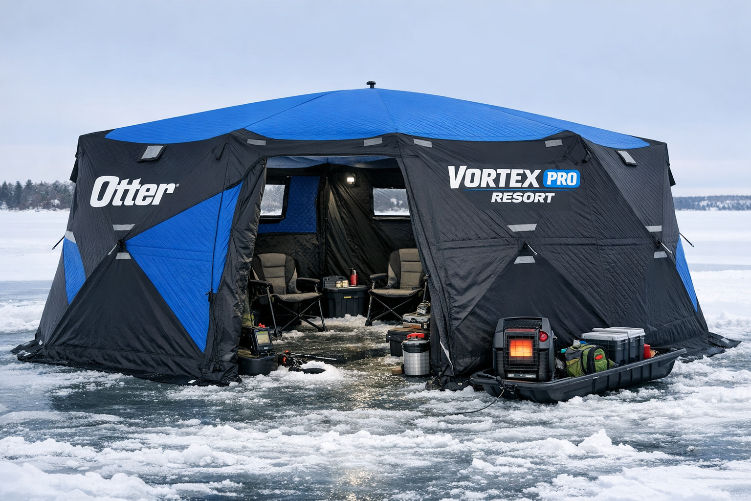 Photorealistic, high-resolution photography, showing its distinctive hub-style design with thermal insulation panels, wide