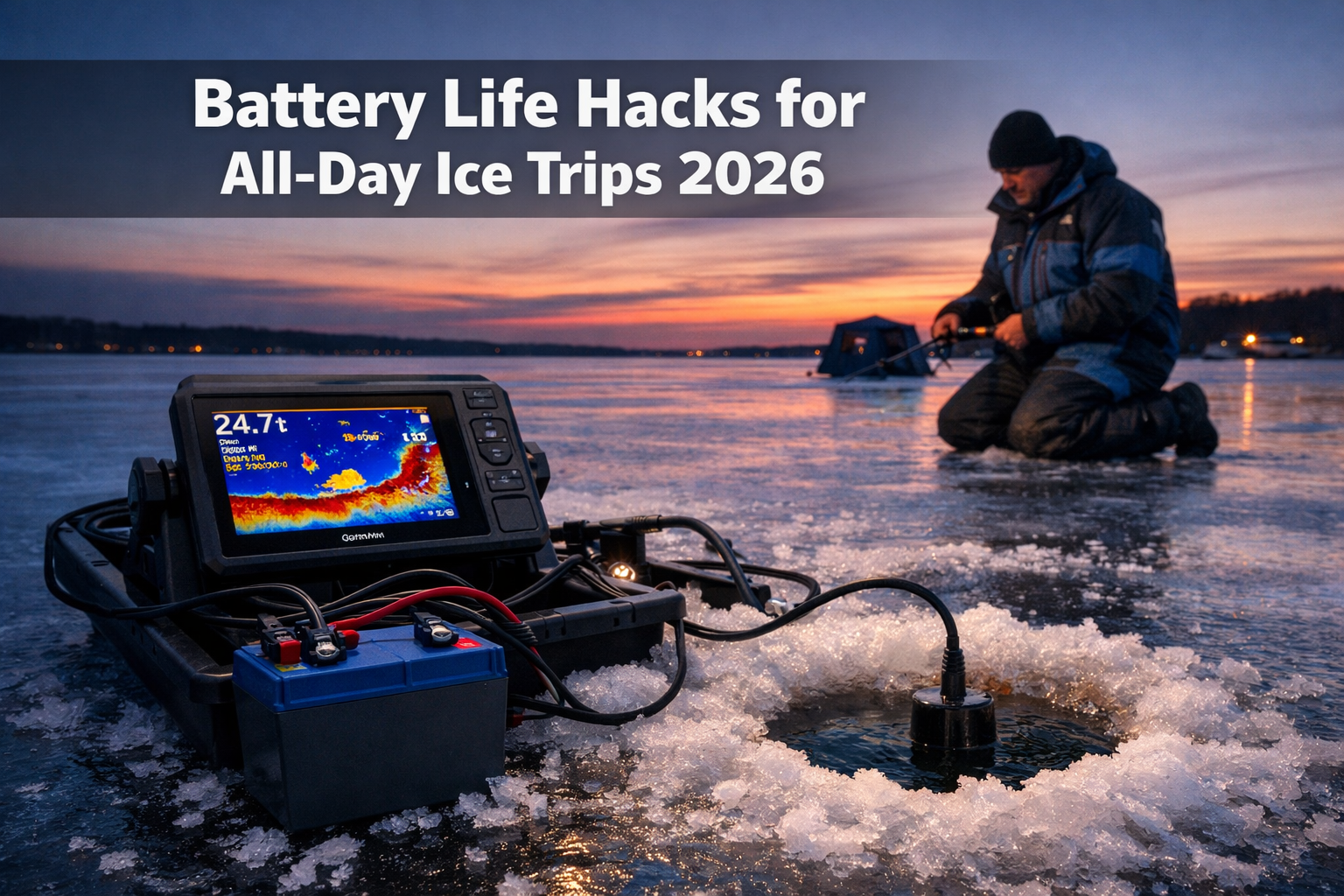 Portable Power Solutions for Garmin ECHOMAP 73cv Panoptix Bundle: Battery Life Hacks for All-Day Ice Trips 2026