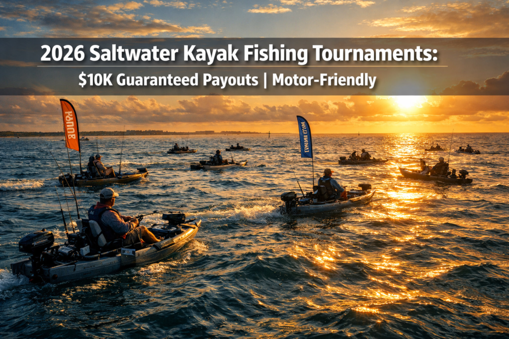 2026 Official Schedule: Saltwater Kayak Fishing Tournaments with $10k Guaranteed Payouts (Motor-Friendly)