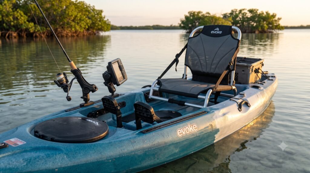 Evoke 10 Saltwater Fishing Kayak Review (2026): Worth $360, With Conditions Fishonyak Evoke 10 review 2